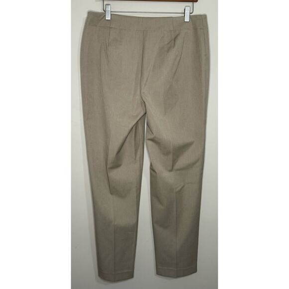 Talbots Heritage Dress Pants Women's Size 10 Tan Khaki Side Zip Flat Front - Picture 2 of 8